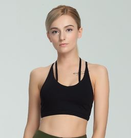 Wholesale sexy gym bra strappy back girls hot sex seamless sports bra