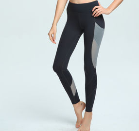 Wholesale unique nylon spandex mesh panel tights woman leggings